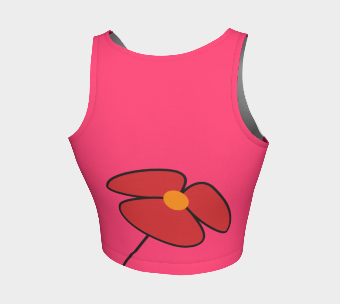 Love my crop top - Dark pink II