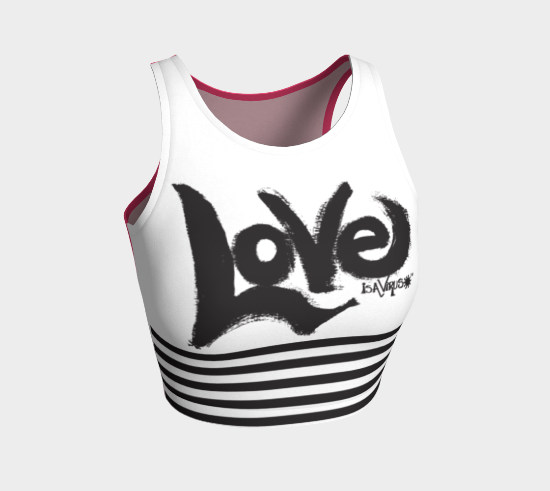 Love my crop top - Dark pink II