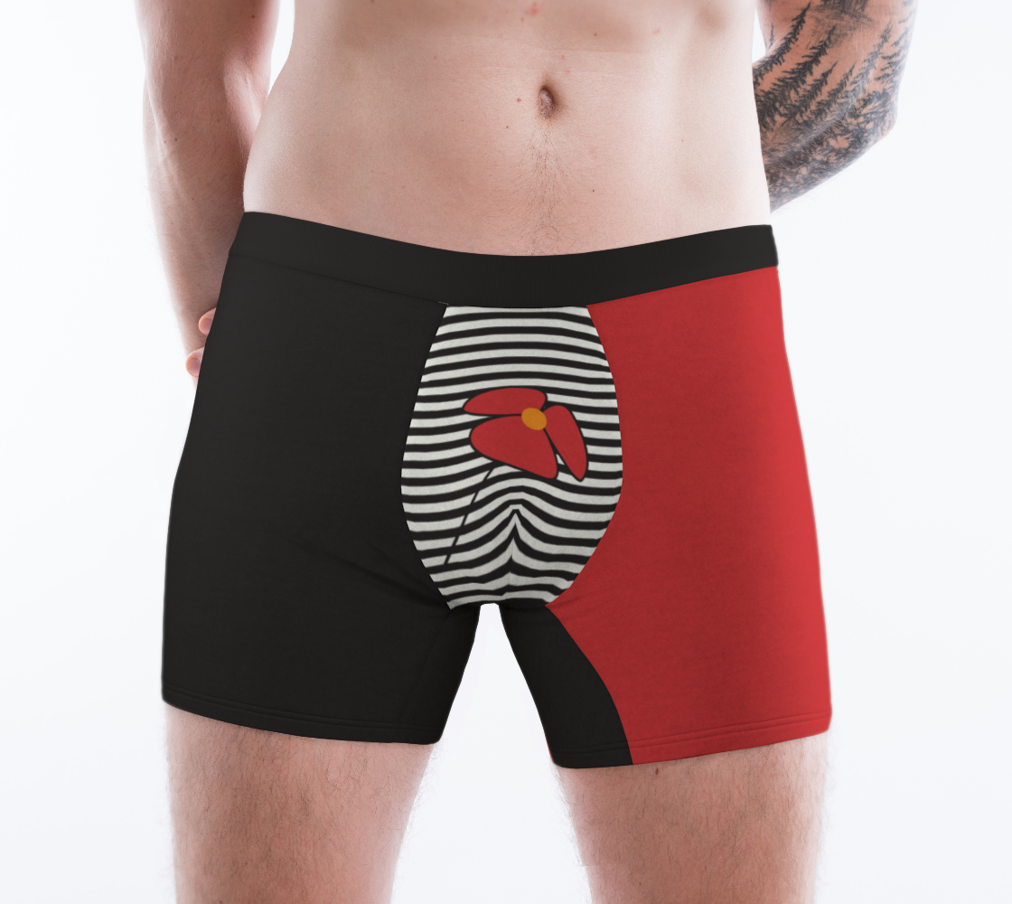 Love his Sexy Boxer - Black y Rojo