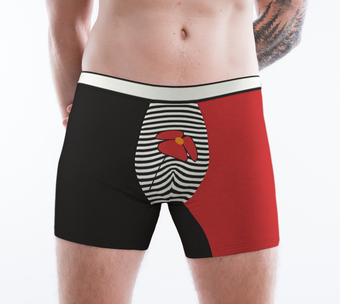 Love his Sexy Boxer - Negro y Rojo