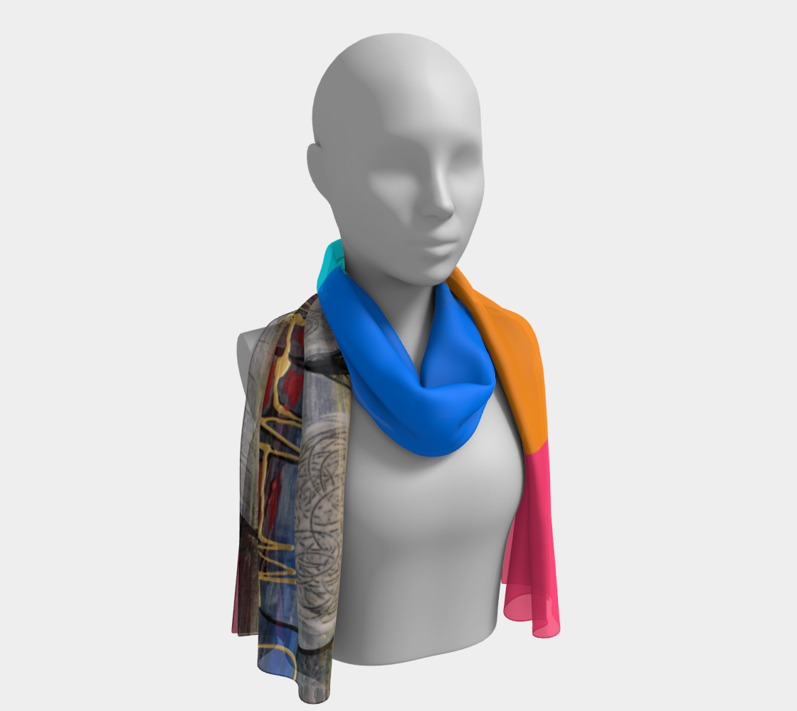 Colorful Karo T ART - bufanda II