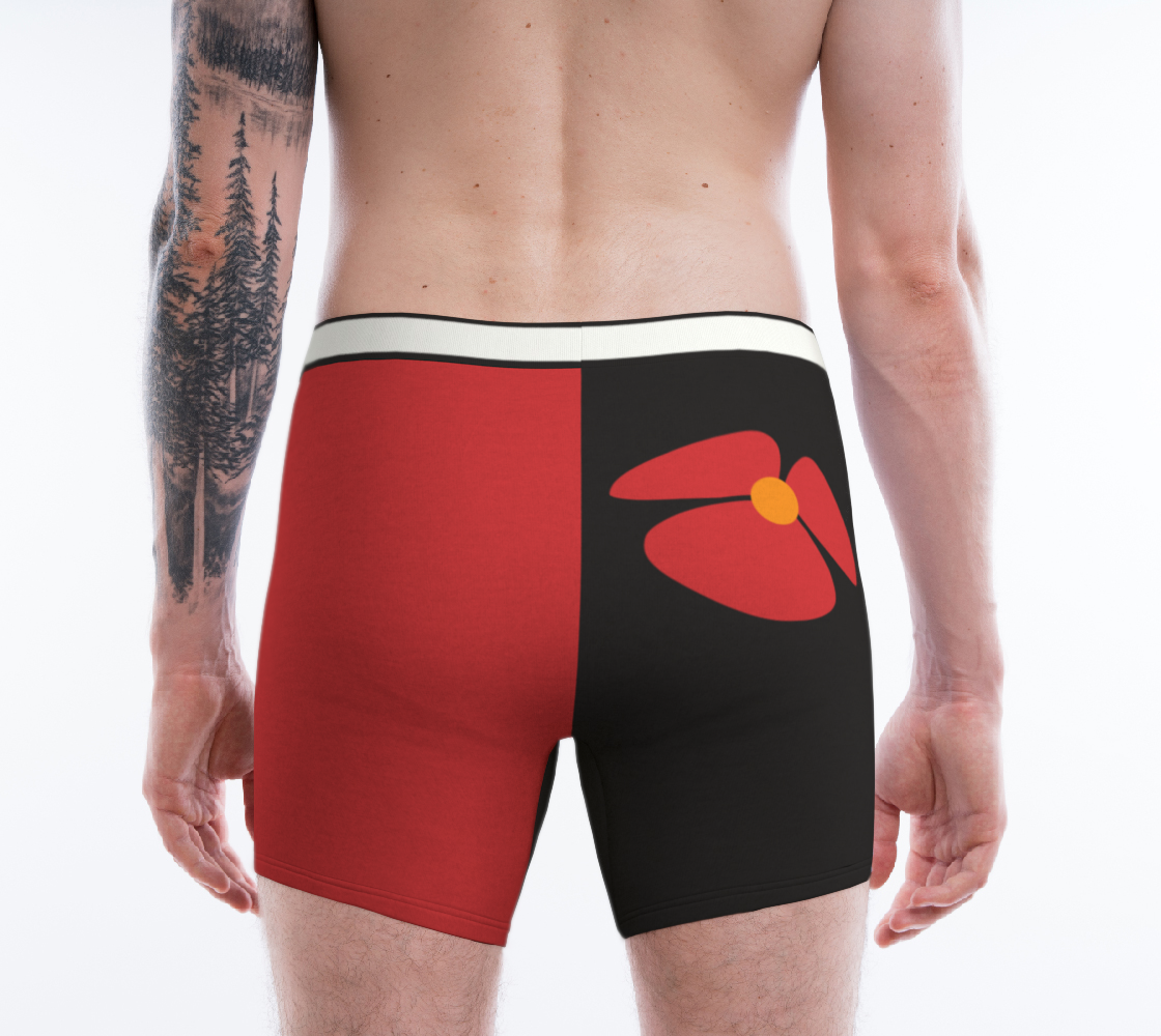 Love his Sexy Boxer - Negro y Rojo