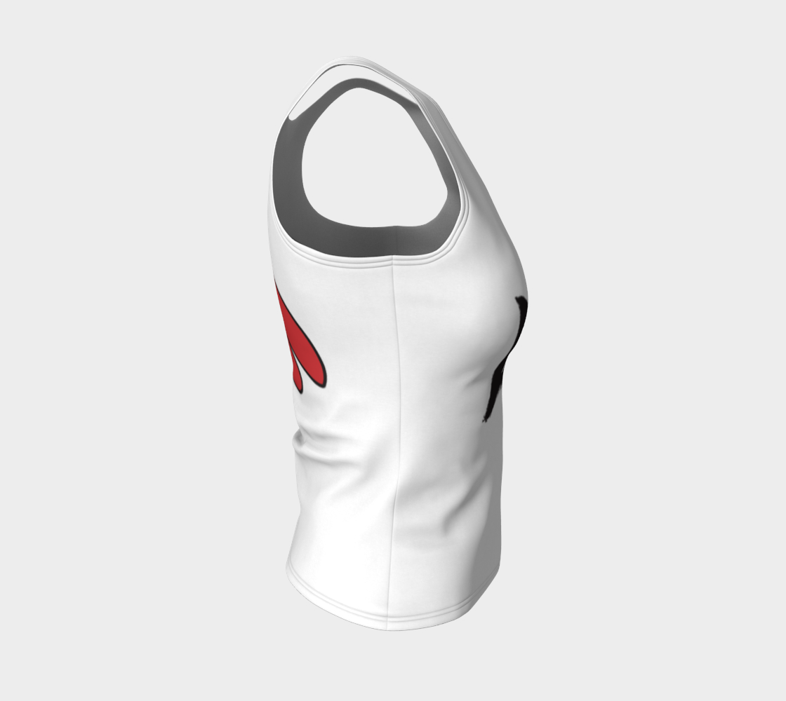 Me encanta mi top largo - Blanco