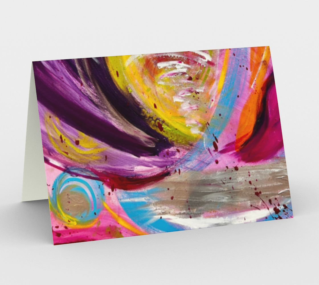 3 Swirl Greeting Cards