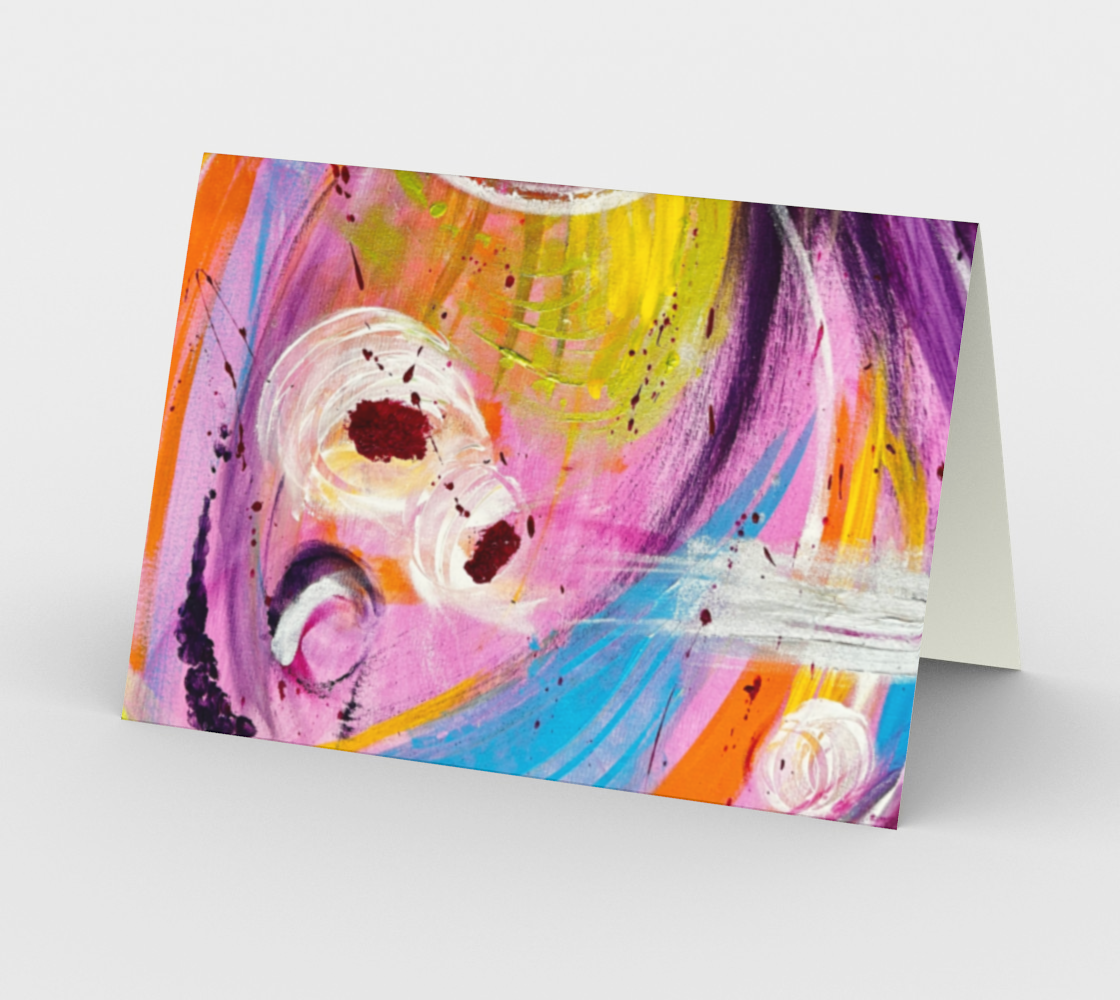 3 Swirl Greeting Cards